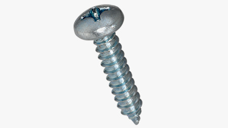 Thread forming and tapping screws for metal