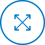 Piktogramm für maximale Flexibilität