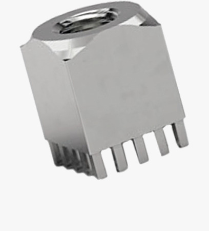BN 23103 MTCONNECTIVITY Power Socket with internal thread, massive Press-Fit Technology, pins arranged all around the edge