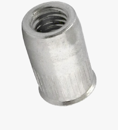 BN 55793 TUBTARA® UKO KN/SKO KN (RUT/FEKS, RST/FEKS) Blind rivet nuts small countersunk head, shank with improved knurl, open end