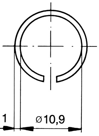 BN 34105 Camloc® D4002 Rozpěrné kroužky pro vodicí kroužky