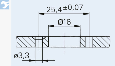 BN 34101 Camloc® D4002 Holdeknaster type D, støbt, radialt spillerum op til 0,75 mm, hus stål elzink