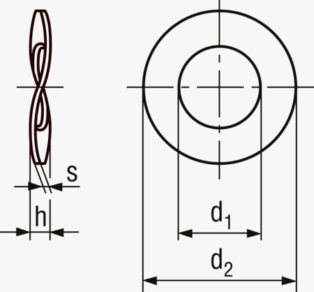 BN 83728 ONDUFLEX B Waved spring washers