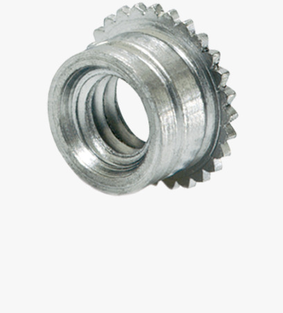 BN 26808 PEM® MSO4 Miniatur self-clinching threaded standoffs open type, with UNC thread, for stainless steel and metallic materials