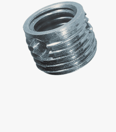 Threaded inserts for light metal and plastic materials