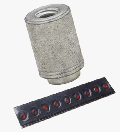 BN 26821 PEM® ReelFast® SMTSOB Závitová pouzdra k zapájení s lepicí vrstvou, v pásu pro desky plošných spojů
