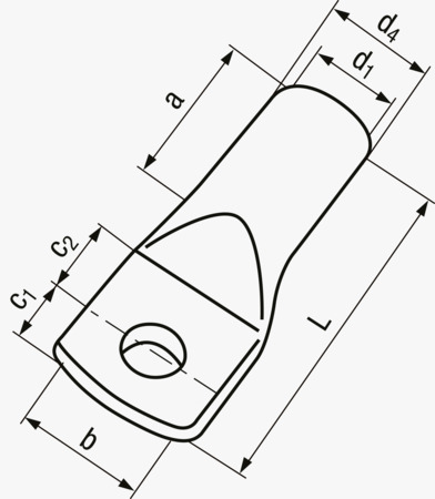 BN 27724 mecatraction DE-SV Capicorda tubolari tipo standard, senza foro d'ispezione