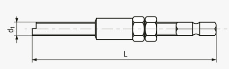 BN 31870 安裝工具 用於電動和氣動螺絲起子 用於 LOCKFIL®+ 带导舌的钢丝螺套