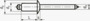 BN 53380 POP® TAPD…SS Blindnitter Standard fladrundhoved