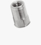 BN 25014 TUBTARA® HUKO/HSKO (HUT/ROKS) Blind rivet nuts small countersunk head, semi-hexagonal shank, open end
