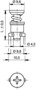 BN 34081 Camloc® D4002 Axe-fermetures tête cruciforme