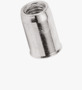 BN 25003 TUBTARA® UKO/SKO (UT/ROKS, ST/ROKS) Rivetti tubolari filettati testa svasata piccola, cilindrici, aperti