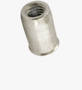 BN 25032 TUBTARA® UKO KN/SKO KN (RUT/ROKS) Blind rivet nuts small countersunk head, shank with improved knurl, open end