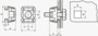 BN 38359 FASTEKS® KLIPKO ZI Tuercas cuadradas enjauladas Forma A, con pestañas en ángulo recto