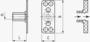BN 26061 bigHead® SF2/ST38 Łączniki z tulejką gwintową łeb prostokątny 15 x 38 mm otwarte