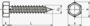 BN 31118 Hex head tapping screws with cone end type C