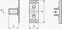 BN 26059 bigHead® SF2/T38 Boccole filettate testa rettangolare 15 x 38 mm chiuso