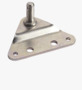 BN 56155 Camloc Motion Control Brackets flat with threaded pin