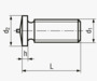 BN 28786 FASTEKS® WELKO KN213 Weld studs tip ignition, with external thread