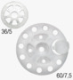 BN 51018 TOX Disc 36/60 Rondelles isolantes pour chevilles à clou