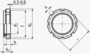 BN 38345 ELASTIC-STOP® GUA Ecrous à encoches  avec anneau polyamide, dimensions spéciales