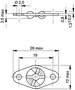 BN 34027 Camloc® 2600/2700 Receptacles type C, rivet / screw mounting