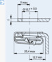 BN 34167 Camloc® 50F Réceptacles série légère Clip-on
