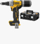 BN 53358 DEWALT® DCF414-B-EU Battery powered rivet tool in T STAK™-kitbox, basic equipment with tool and nose pieces
