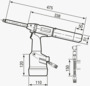 BN 32156 AVDEL® 07537-00200 Hydropneumatic rivet tool for speed rivets